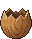 A cracked egg